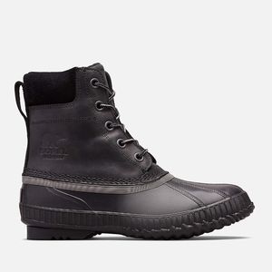 Sorel Men's Black Cheyanne II NM2575-010 Lace Up Ankle Rain Boots Size 8